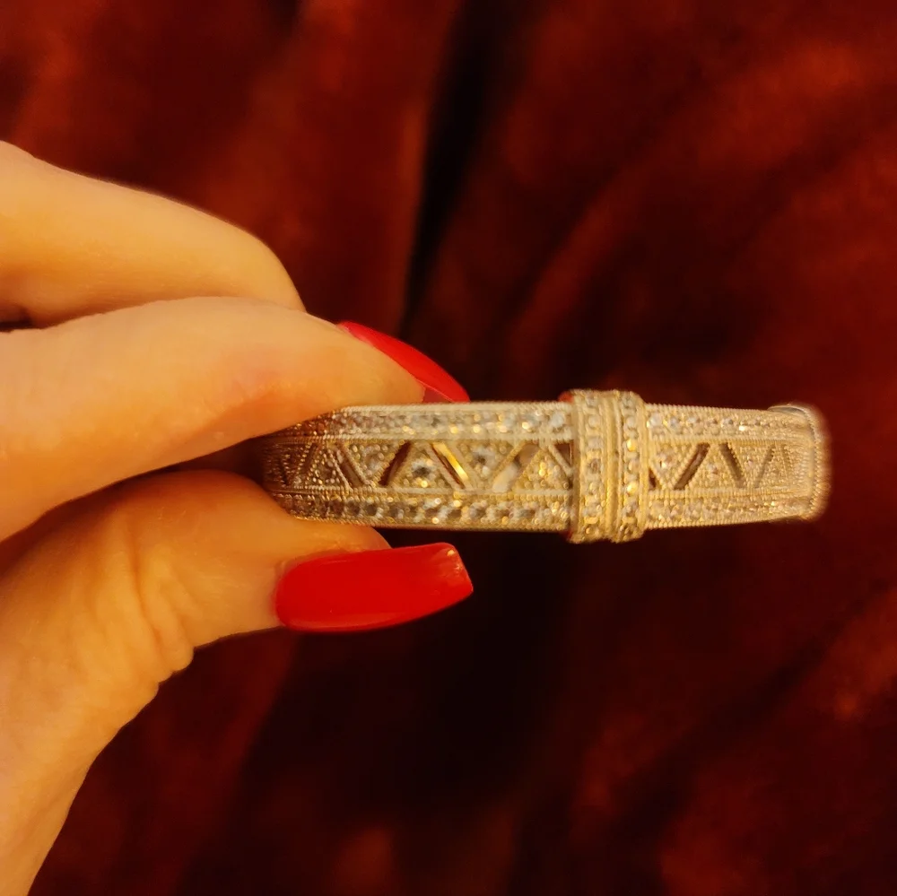 Ross-Simons Silver Bracelet W/ Jewelry Bag & Box